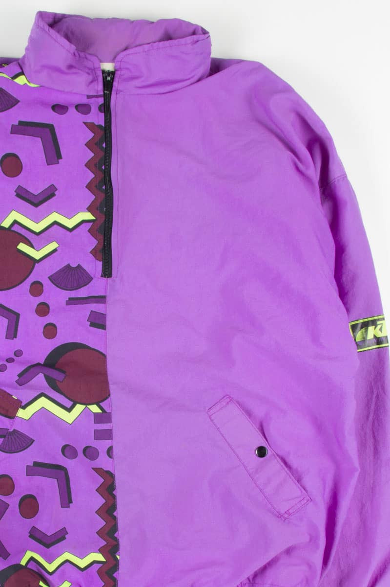 Abstract Color Block 90s Jacket 17475