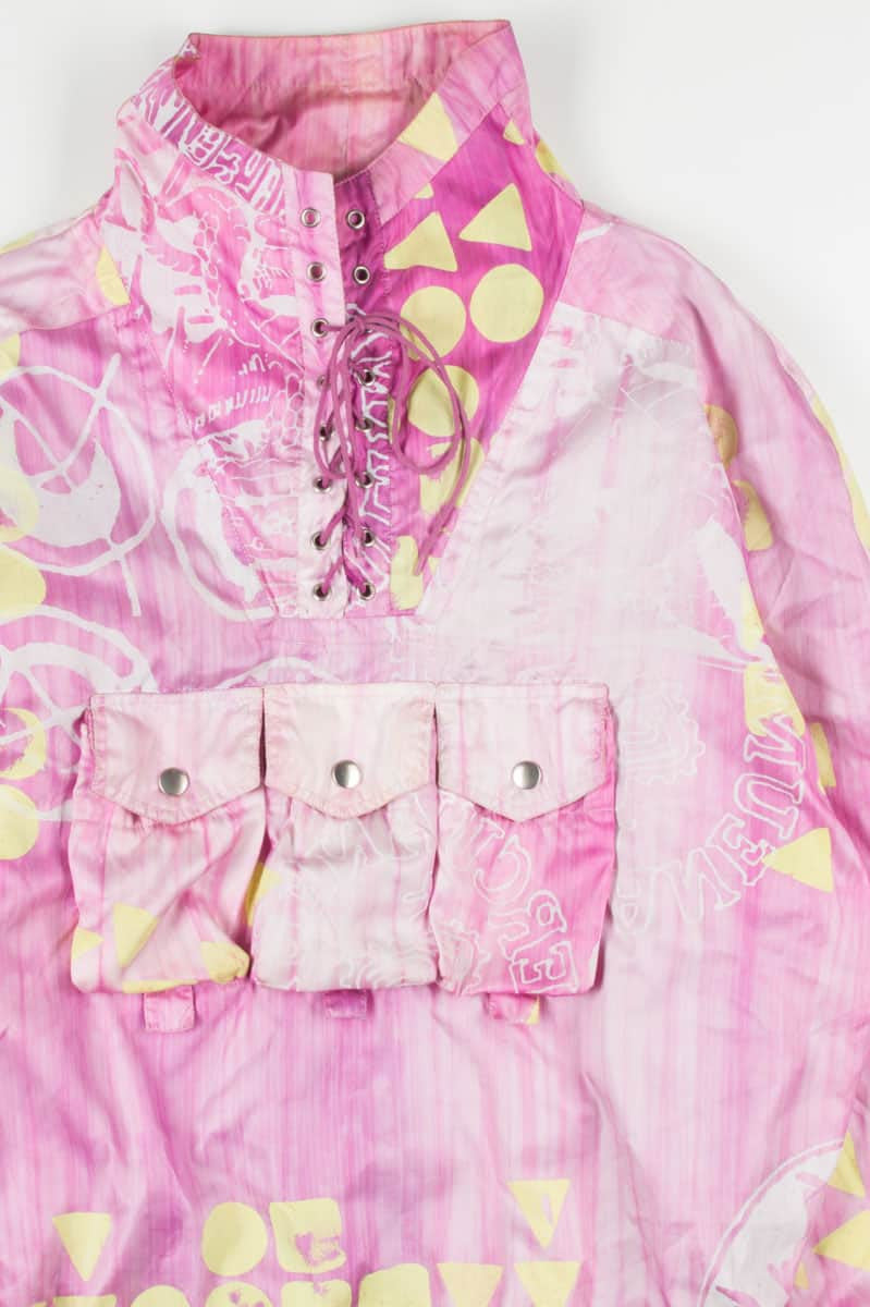 90s Pink Pullover Jacket 17568