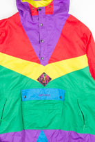 Bright Color Blocked 90s Jacket