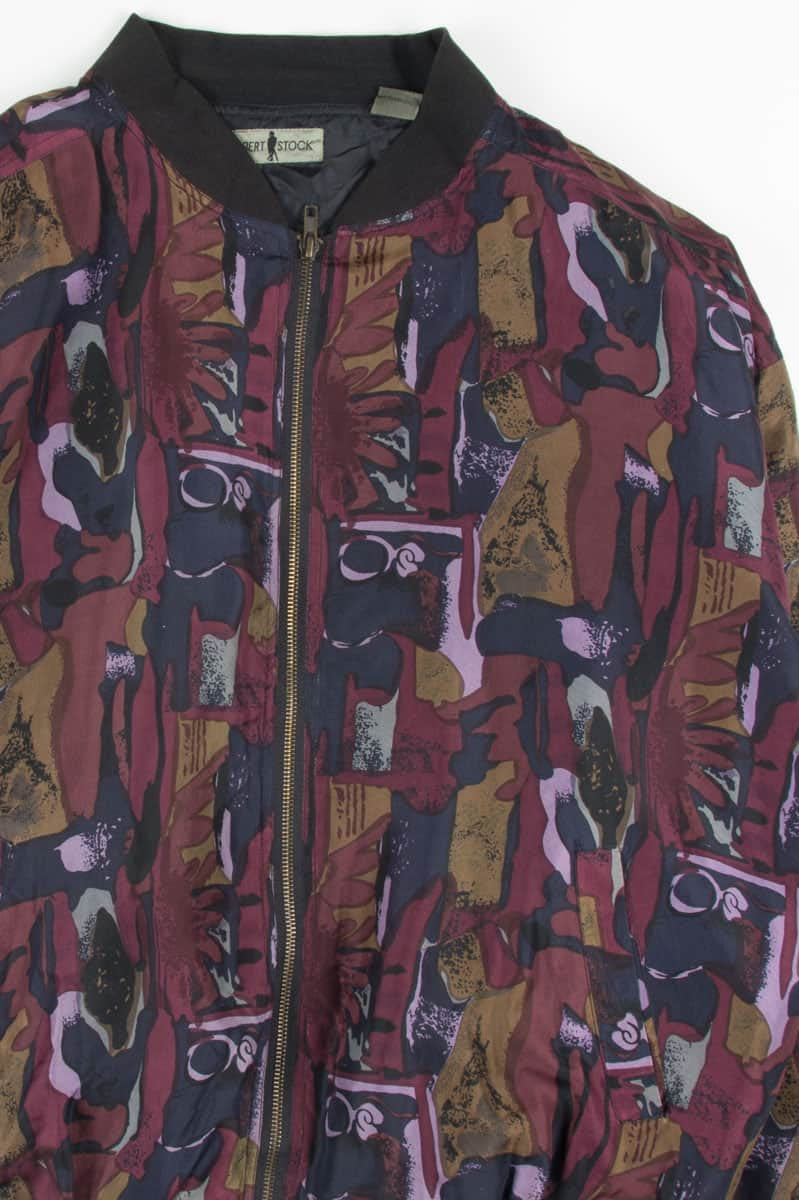 90s Silk Bomber Jacket 17664