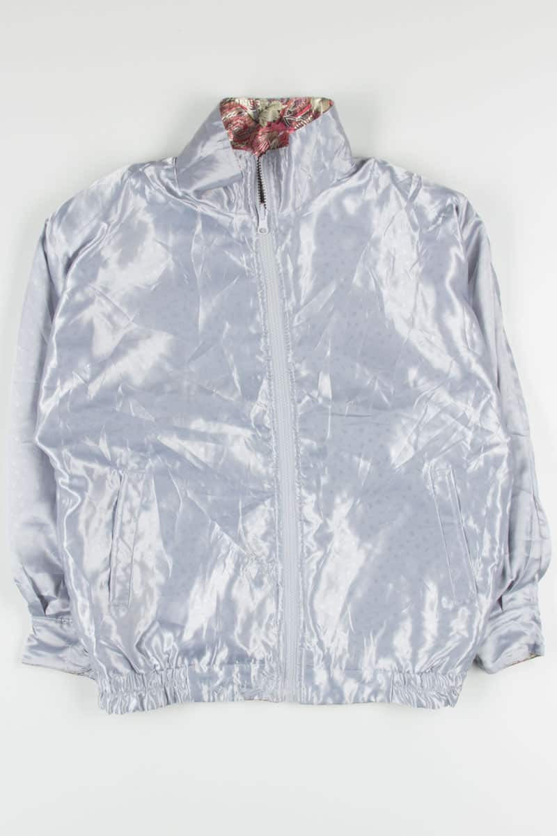 Reversible Floral Satin Jacket