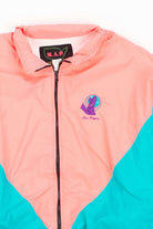 Neon Color Block Las Vegas Zip Up Jacket