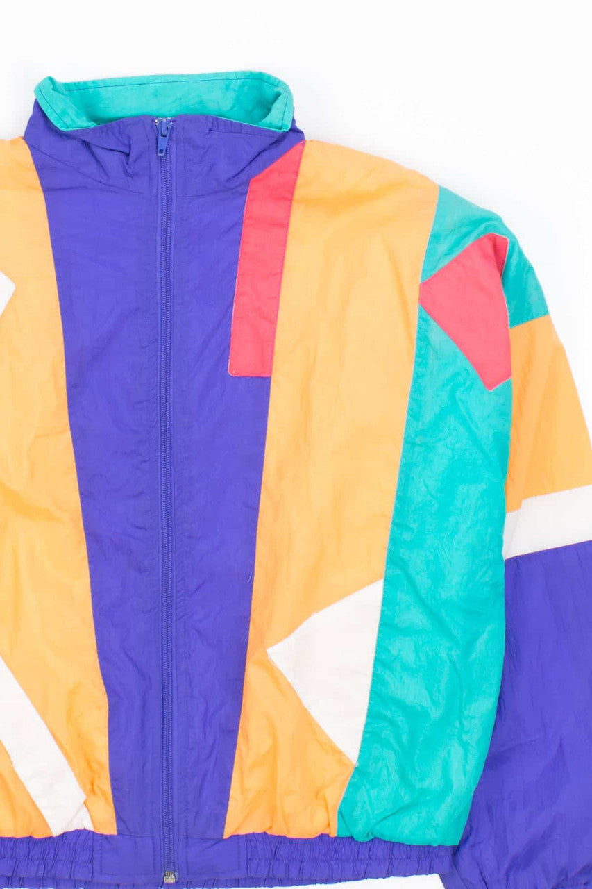 Vintage 90s Cropped Colorblock Jacket