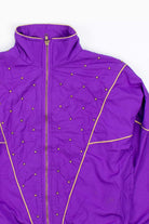 Purple & Gold Beaded Vintage 90s Jacket