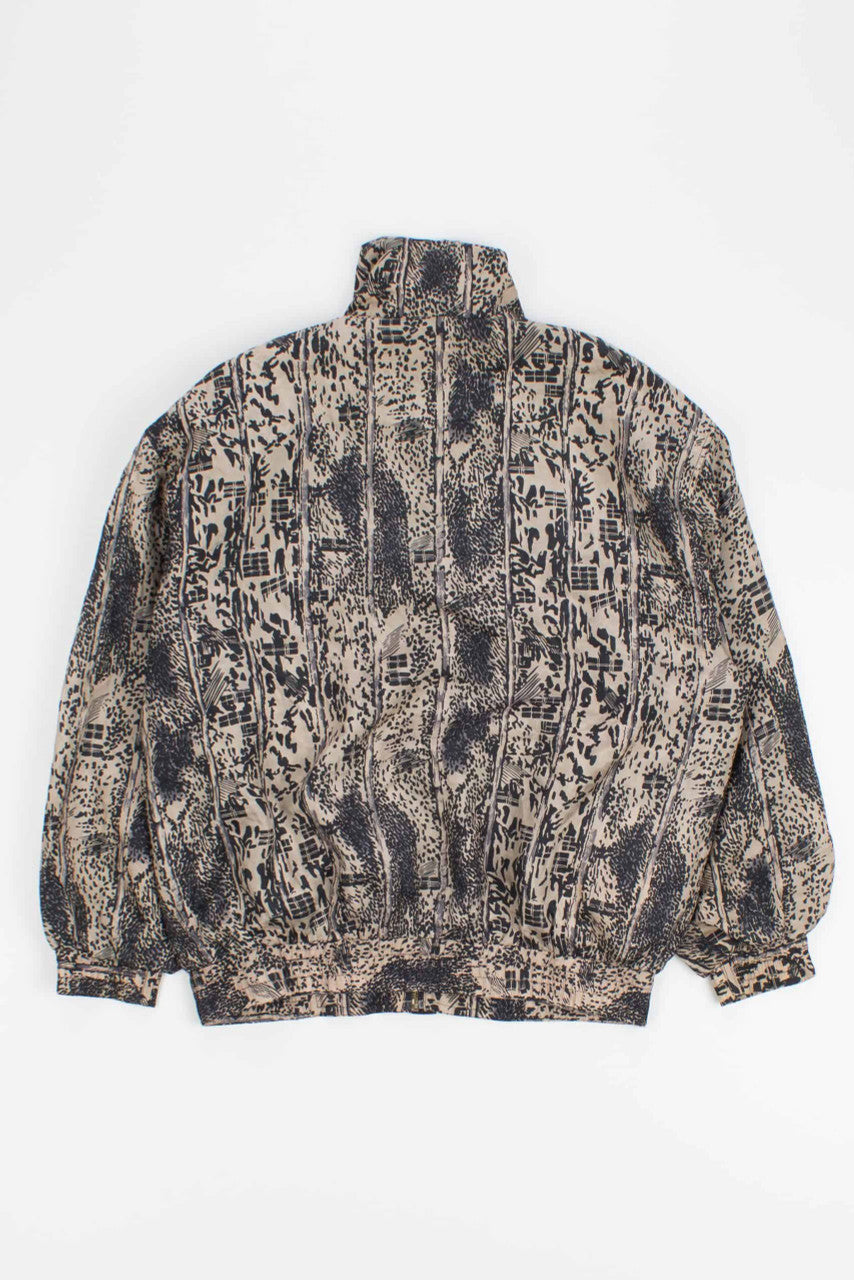 Silk Animal Print 90s Jacket 18049