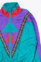 Patterned Chevron Colorful 90s Jacket 18075