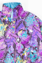 Reversible Purple and Blue Vintage Windbreaker