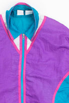 Blue and Purple Chevron 90s Jacket 18141