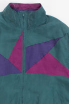 Silk Colorblock 90s Jacket