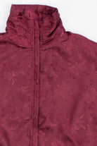Maroon Floral 90s Jacket