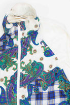 Paisley Print Off-White 90s Jacket