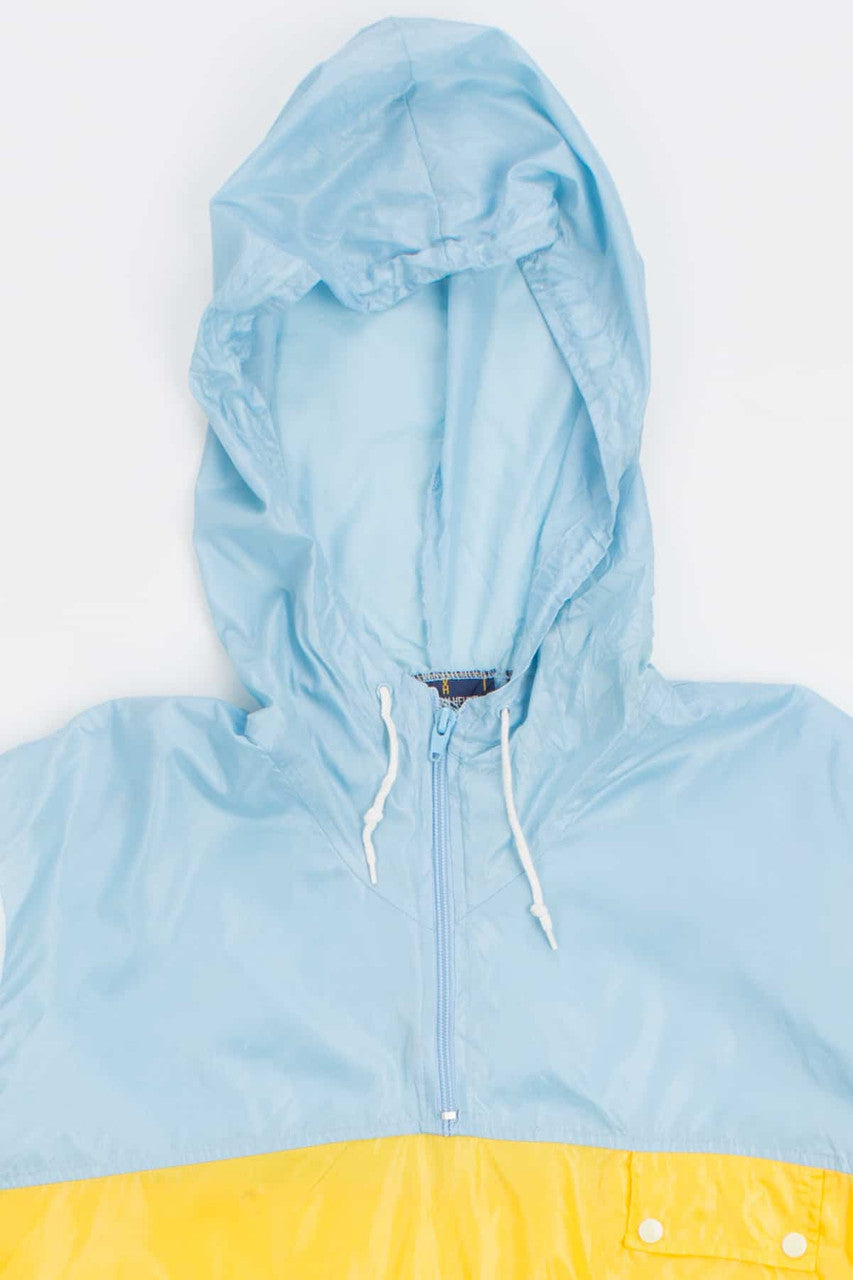 Baby Blue and Yellow Vintage Colorblock Jacket