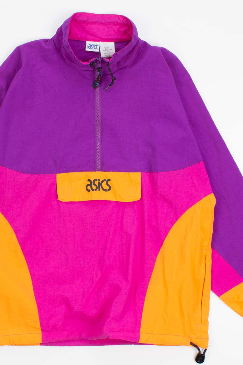 Bright 90s Asics Pullover Windbreaker