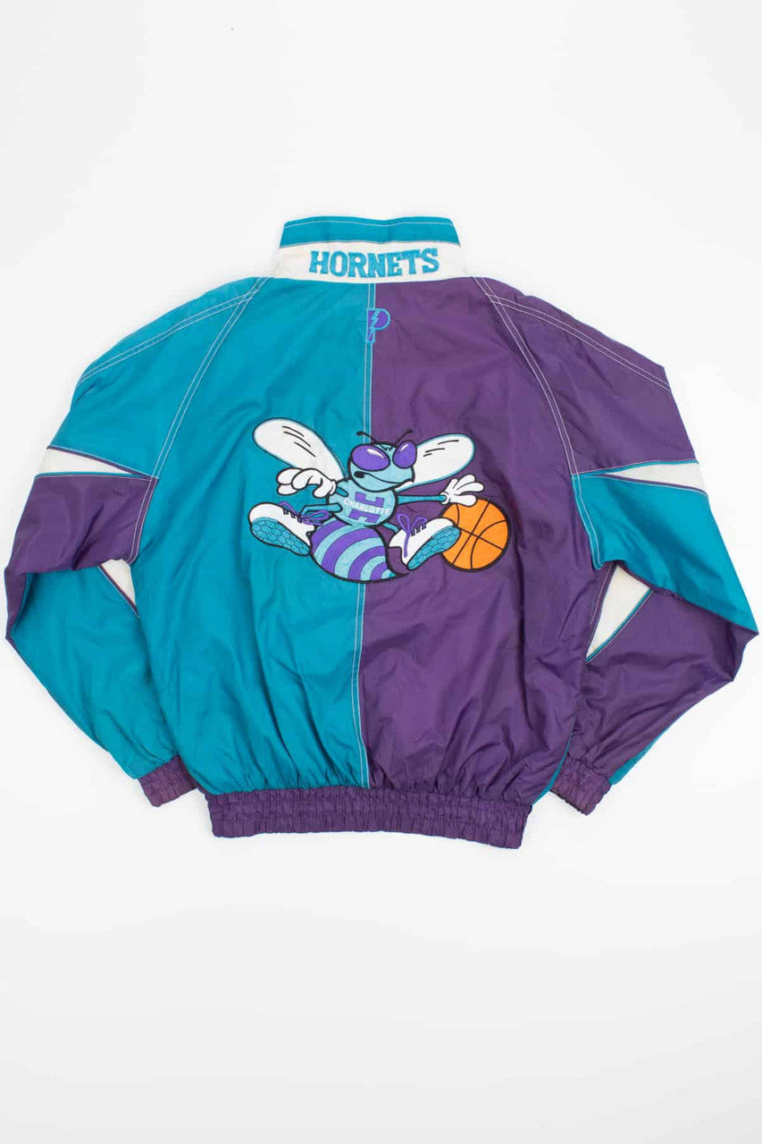 90s Charlotte Hornets Waterproof Windbreaker
