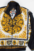 Fancy Black and Gold Windbreaker