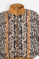 Striped Cat Prints Windbreaker