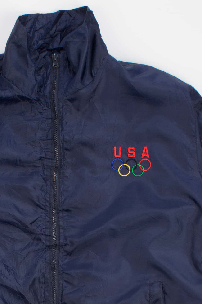Navy USA Windbreaker