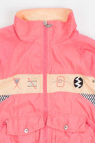 Abstract Embroidery Vintage Windbreaker