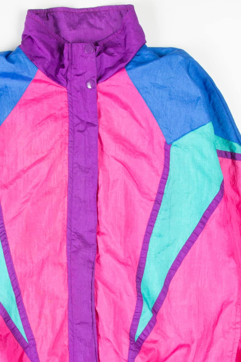 90s Pink Color Blocked Jacket 18419