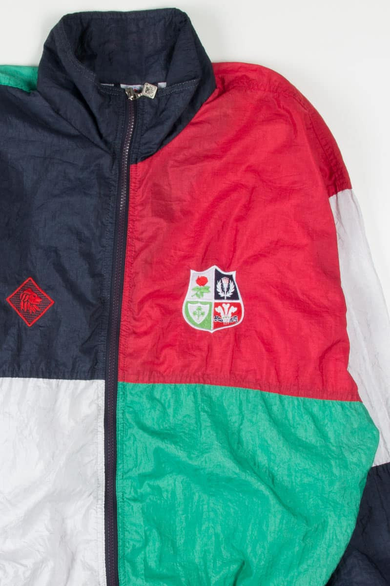 90s Embroidered Color Blocked Jacket 18421