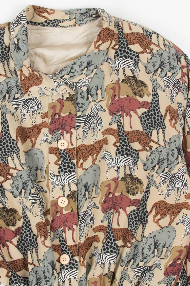 Silk Safari Animals 90s Jacket 19302