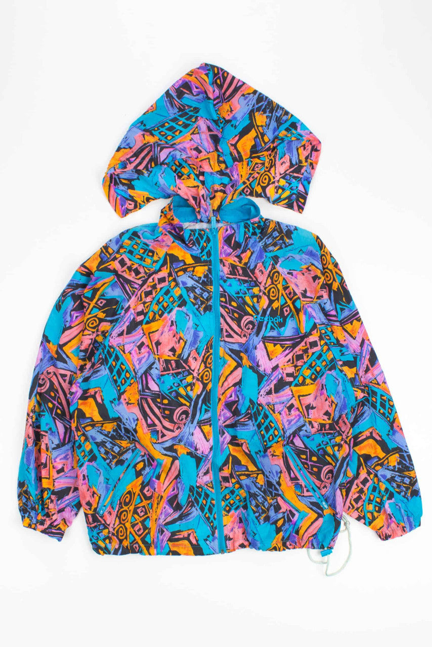 Patterned Vintage Reebok Windbreaker