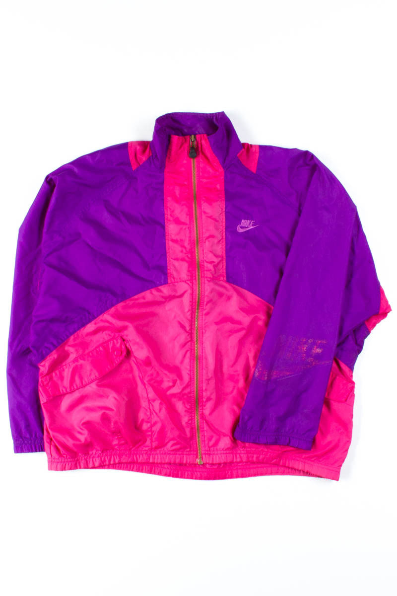 vintage nike purple windbreaker jacket