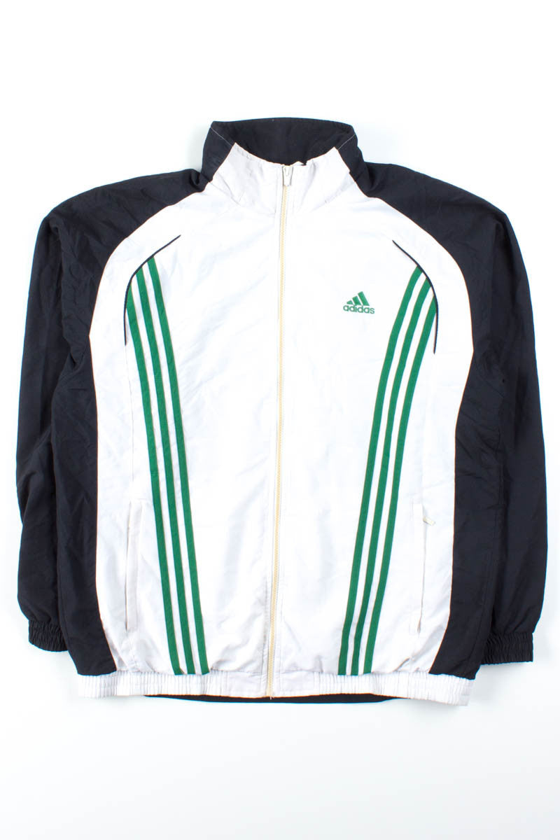 Green Stripes Adidas Windbreaker