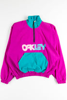 Vintage Neon Oakley Pullover Windbreaker 16956