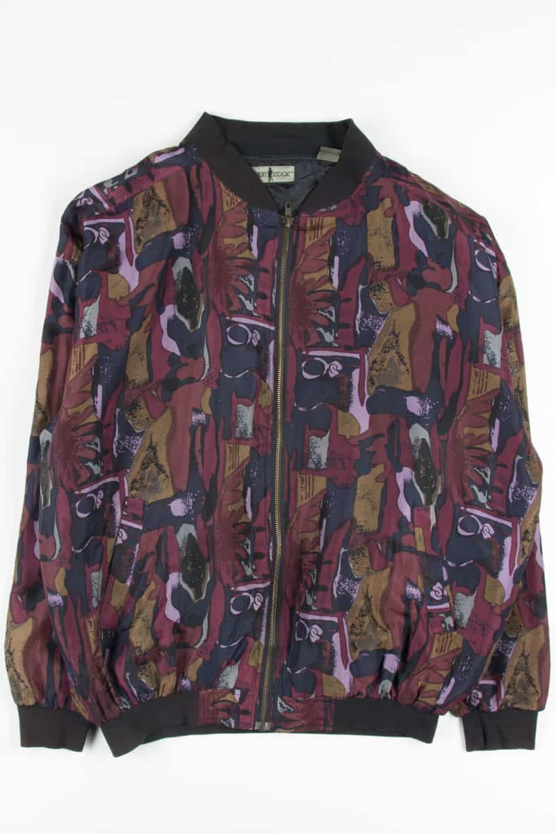 90s Silk Bomber Jacket 17664