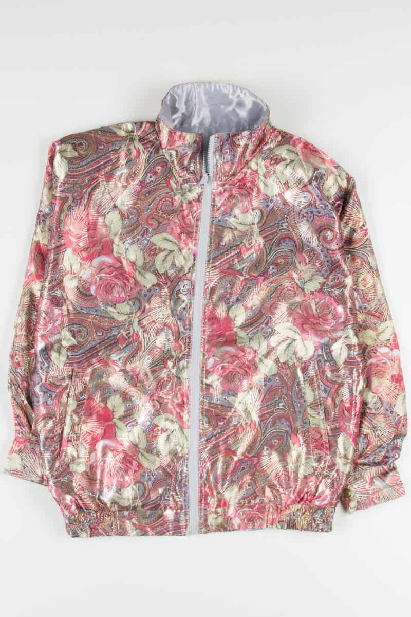 Reversible Floral Satin Jacket