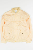Embroidered Yellow Bomber Jacket