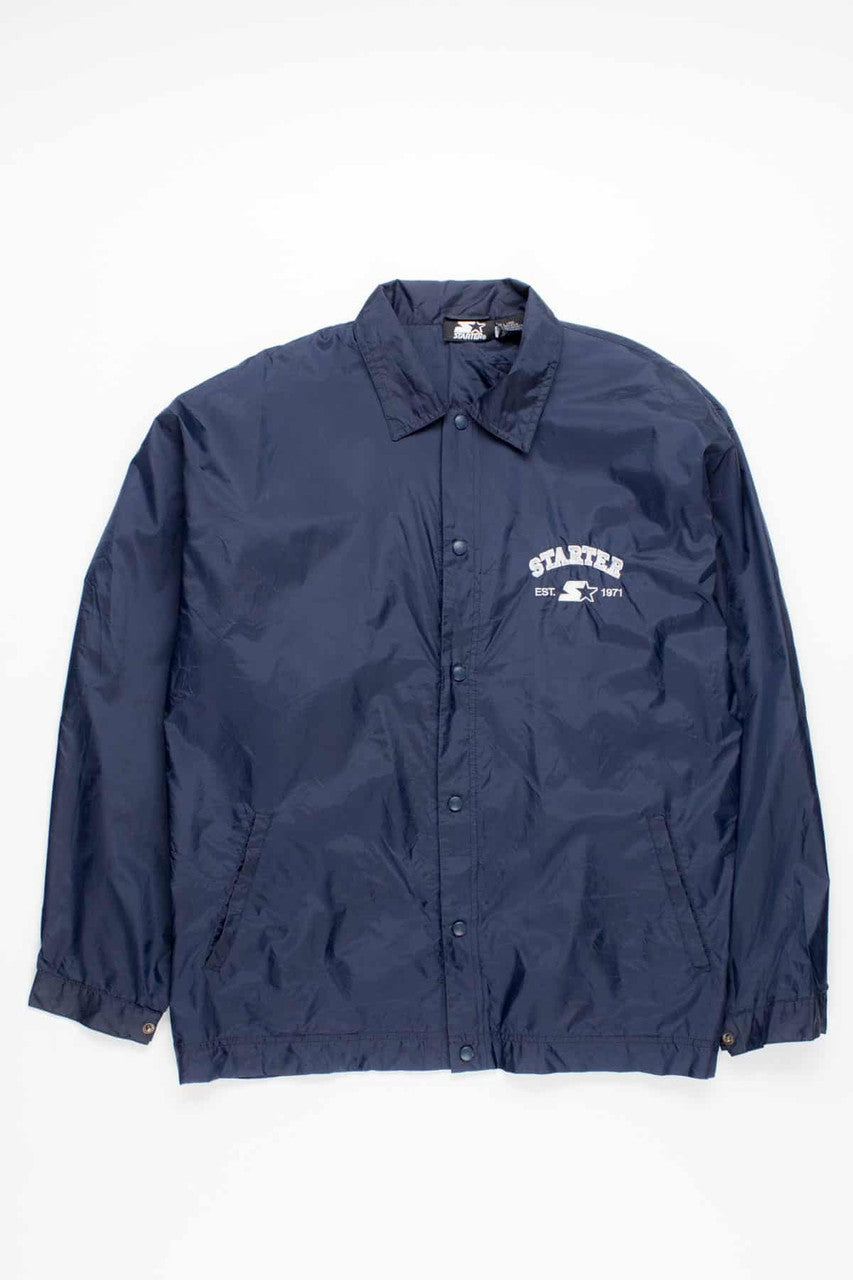 Navy Basic Lightweight Starter Jacket