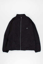 Black Vented Contrast Stripe Starter Jacket