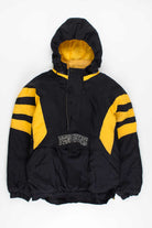 Vintage Penguins Classic Spellout Quilted Pullover Starter Jacket