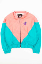 Neon Color Block Las Vegas Zip Up Jacket