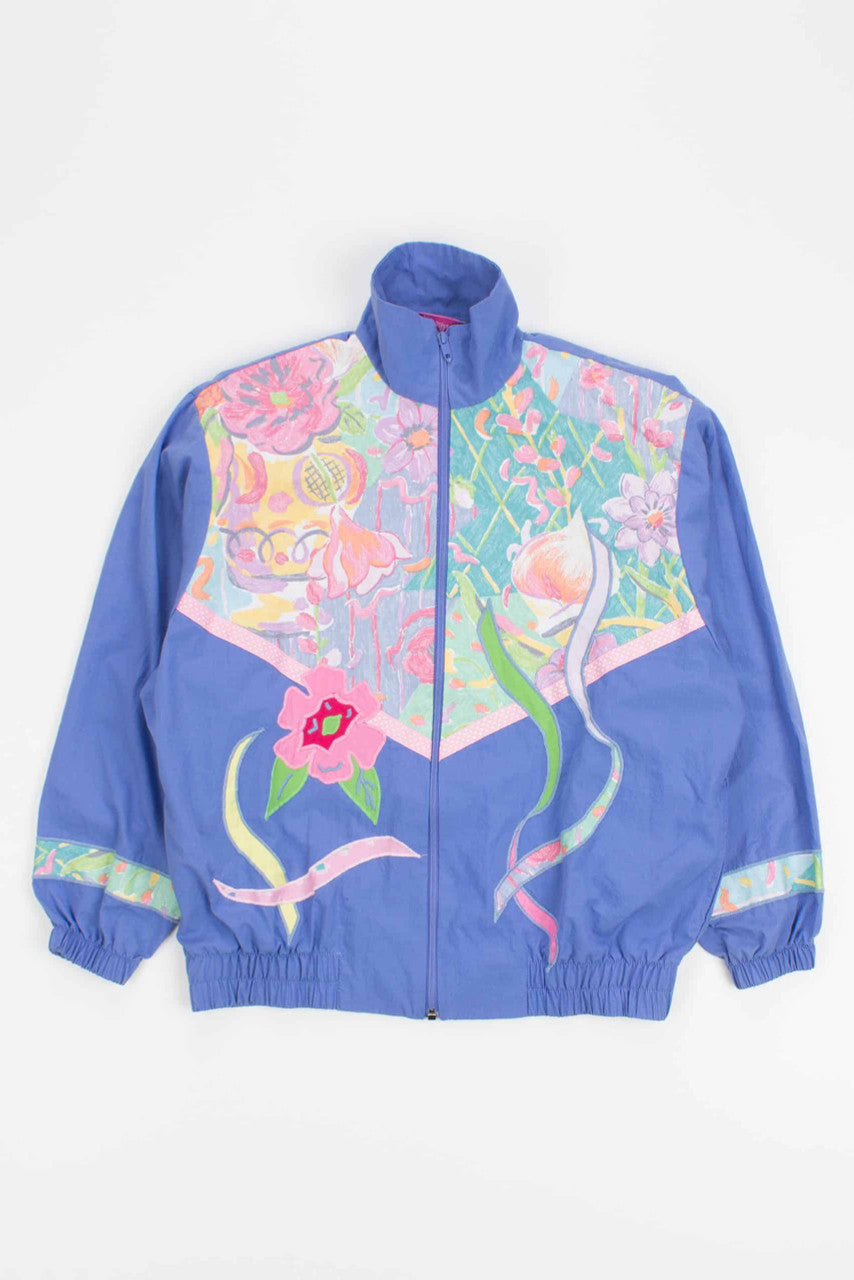 Purple Floral 90s Jacket 18044