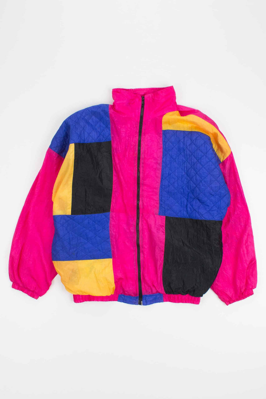 Colorblock Quilted 90s Jacket 18048