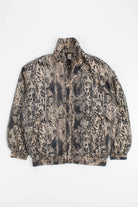 Silk Animal Print 90s Jacket 18049