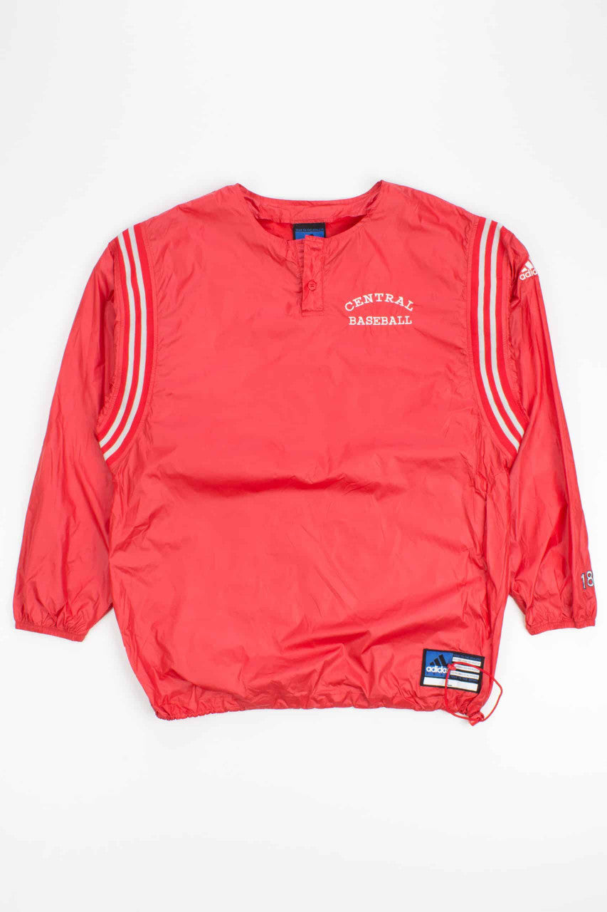 Red Adidas Vintage Pullover