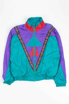Patterned Chevron Colorful 90s Jacket 18075