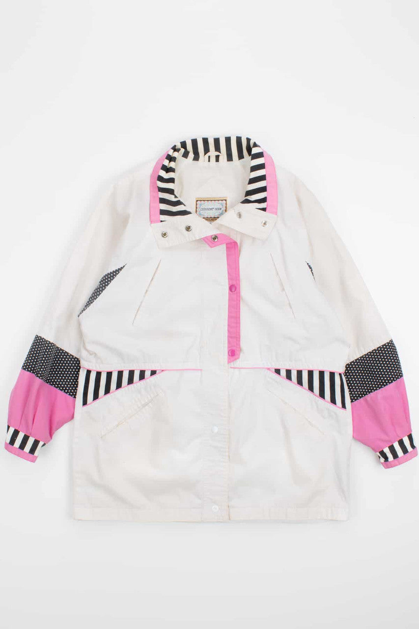 Patterned Long 90s Jacket