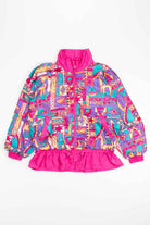 90s Print Casual Isle Vintage Windbreaker