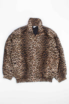 Silk Leopard Print Vintage Bomber Jacket