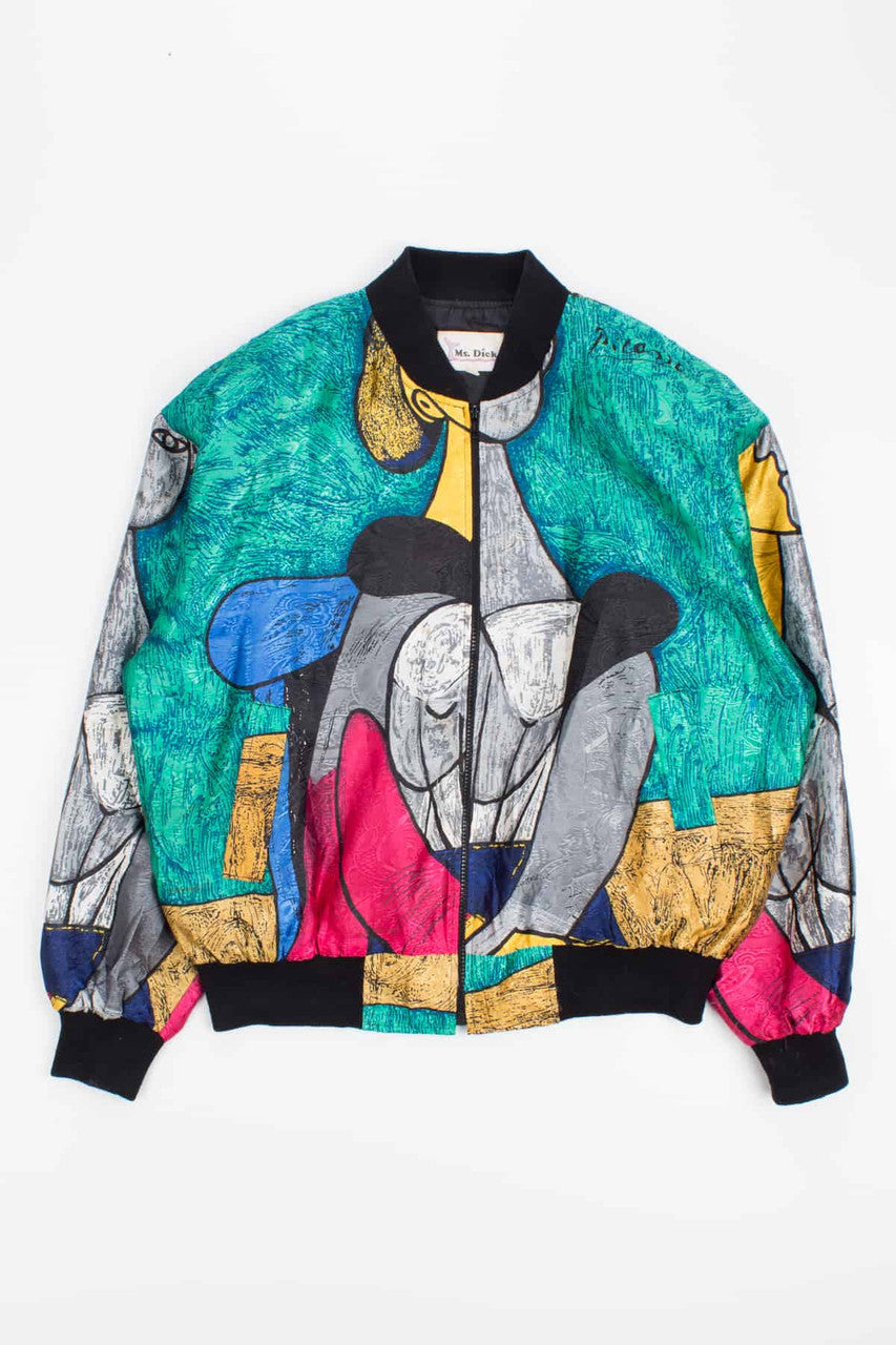 Green Picasso Bomber Jacket