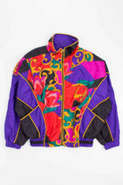 Floral Piped Vintage Windbreaker