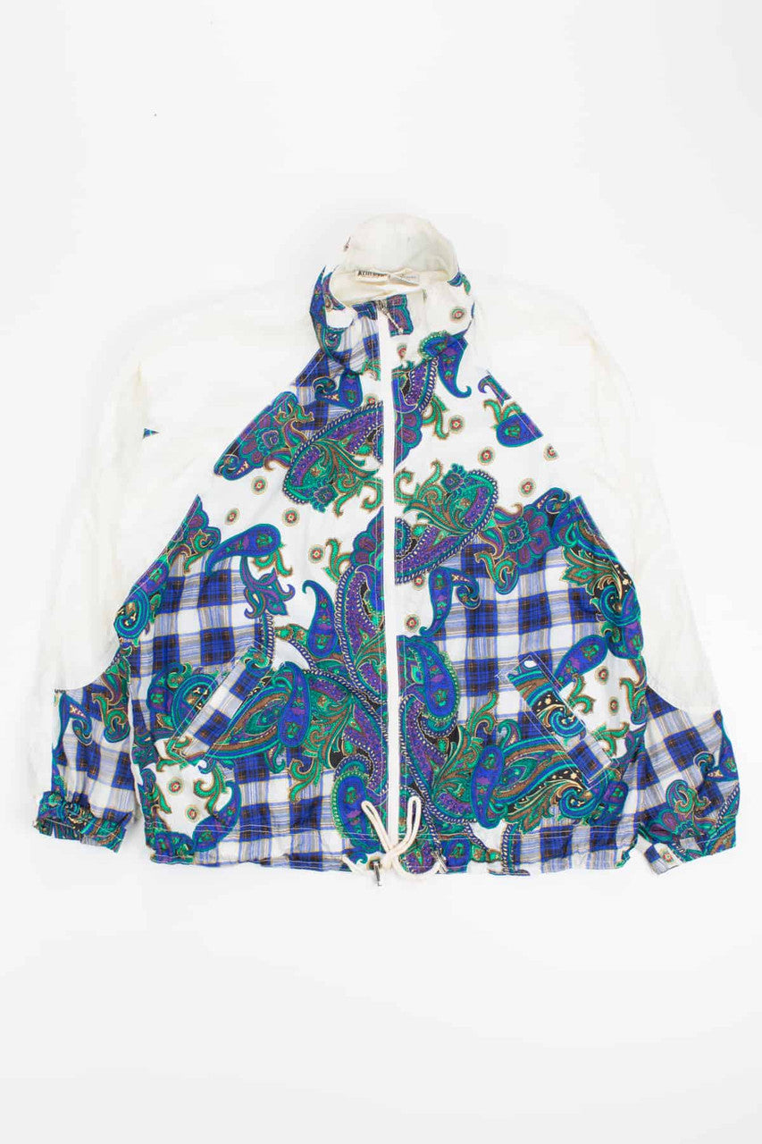 Paisley Print Off-White 90s Jacket