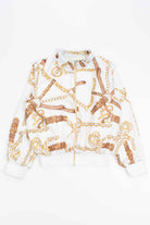 Belt and Chains Vintage Bomber Jacket