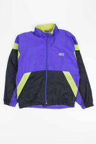 Purple and Green Asics Vintage Windbreaker