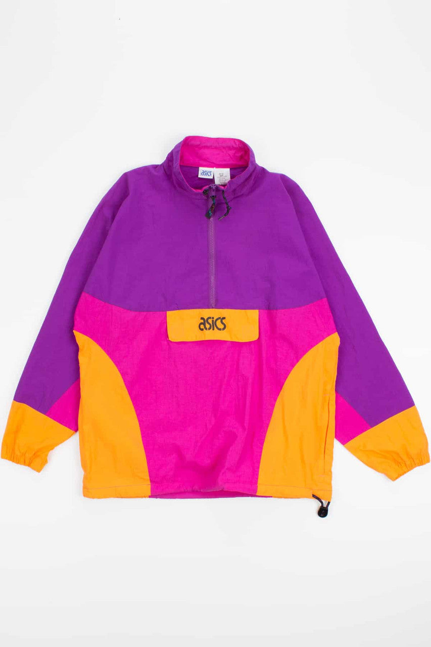 Bright 90s Asics Pullover Windbreaker